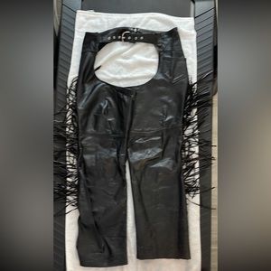 STEER BRAND unisex Leather Chaps Sz M